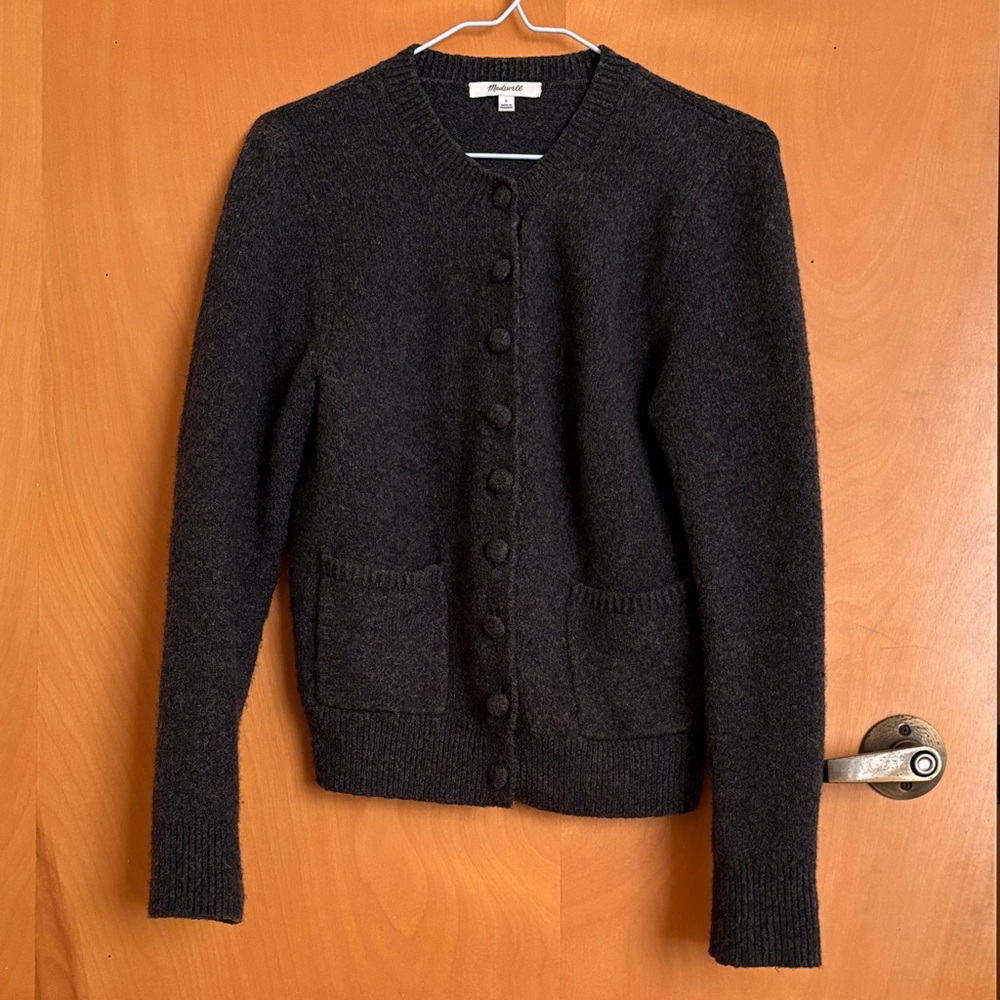 Madewell Charcoal Wool-blend Cardigan - Picture 2 of 13